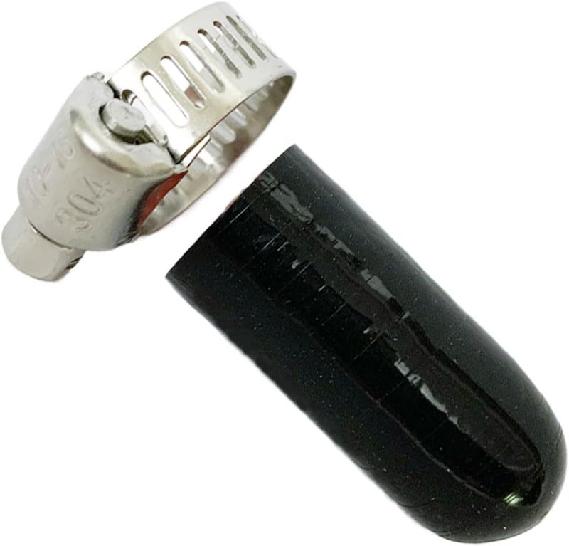 bekelan 5/16" (8mm) Black High Temperature 3-ply Reinforced Silicone Bypass Cap With Clamp,For Turbo Bypass Valve/Vacuum/Throttle Body Water Port/Heater Core/Fix Leak - Image 2